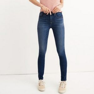 Madewell 10" High-Rise Skinny Jean Dark Wash Sz 25